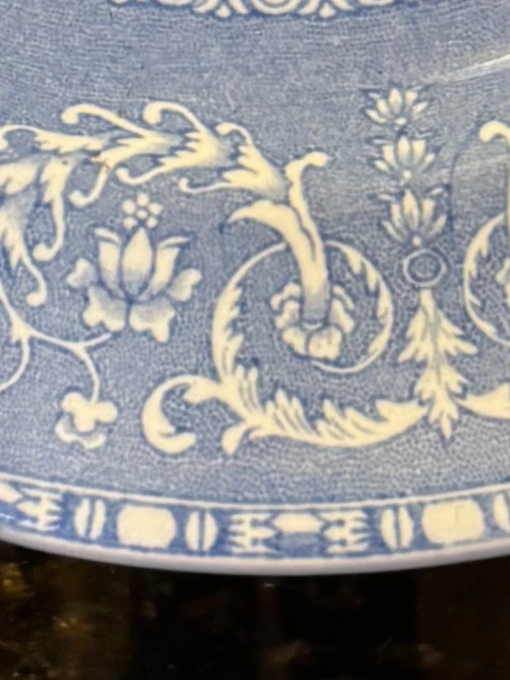 Spode Camilla Blue Scalloped Earthenware Plate 7 1/2